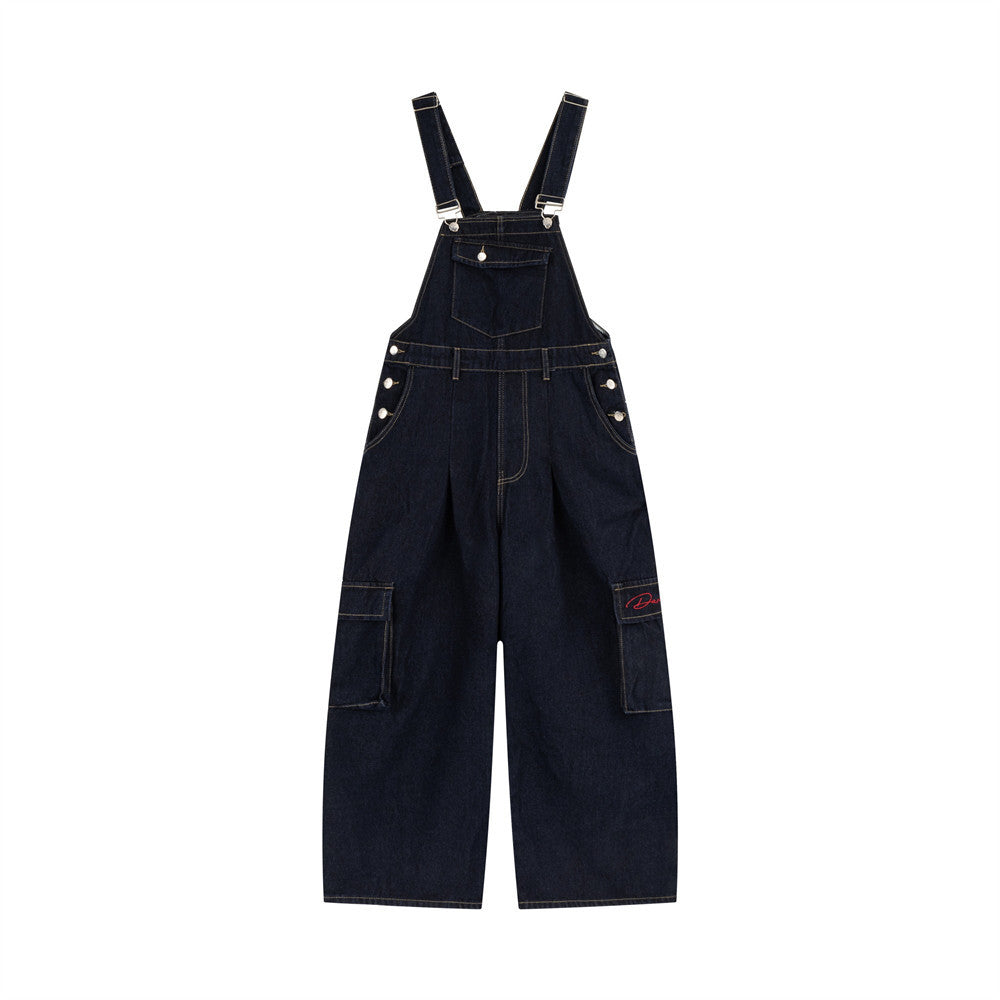 Workwear denim overalls