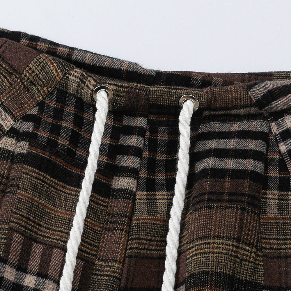 Women Plaid Sweatpants Baggy Vintage Y2k Fashion Harajuku Jogger Pants High Waist Oversize Wide Trousers