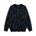 Gradient spray sweater