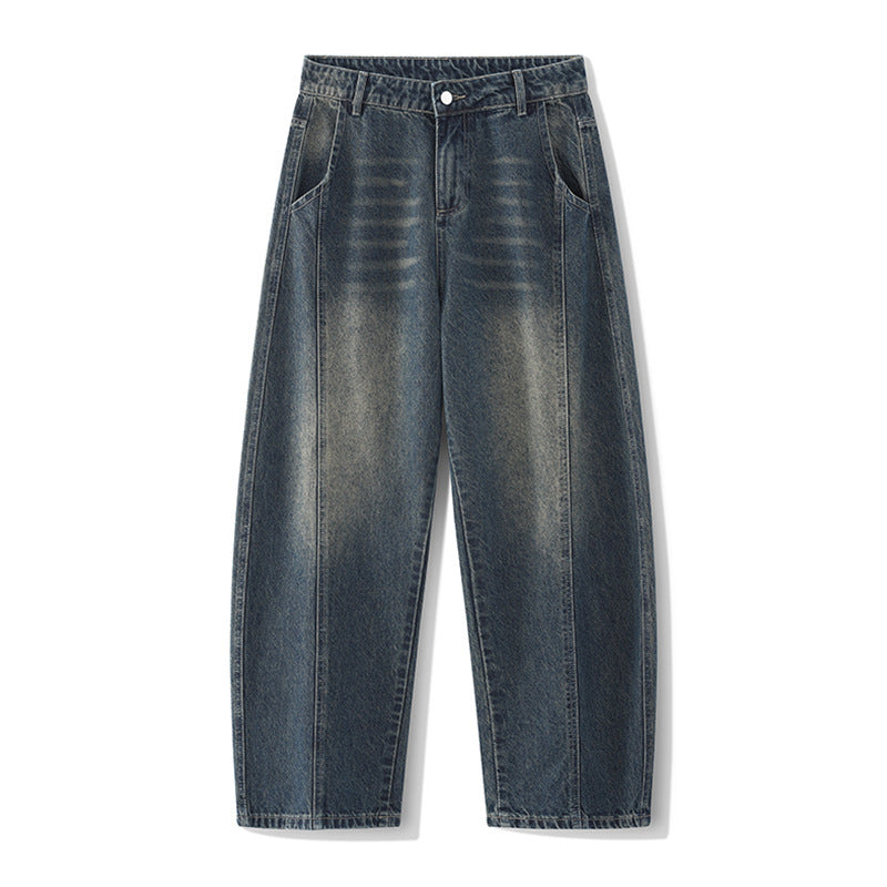 Denim Pants for Men, Vintage Washed
