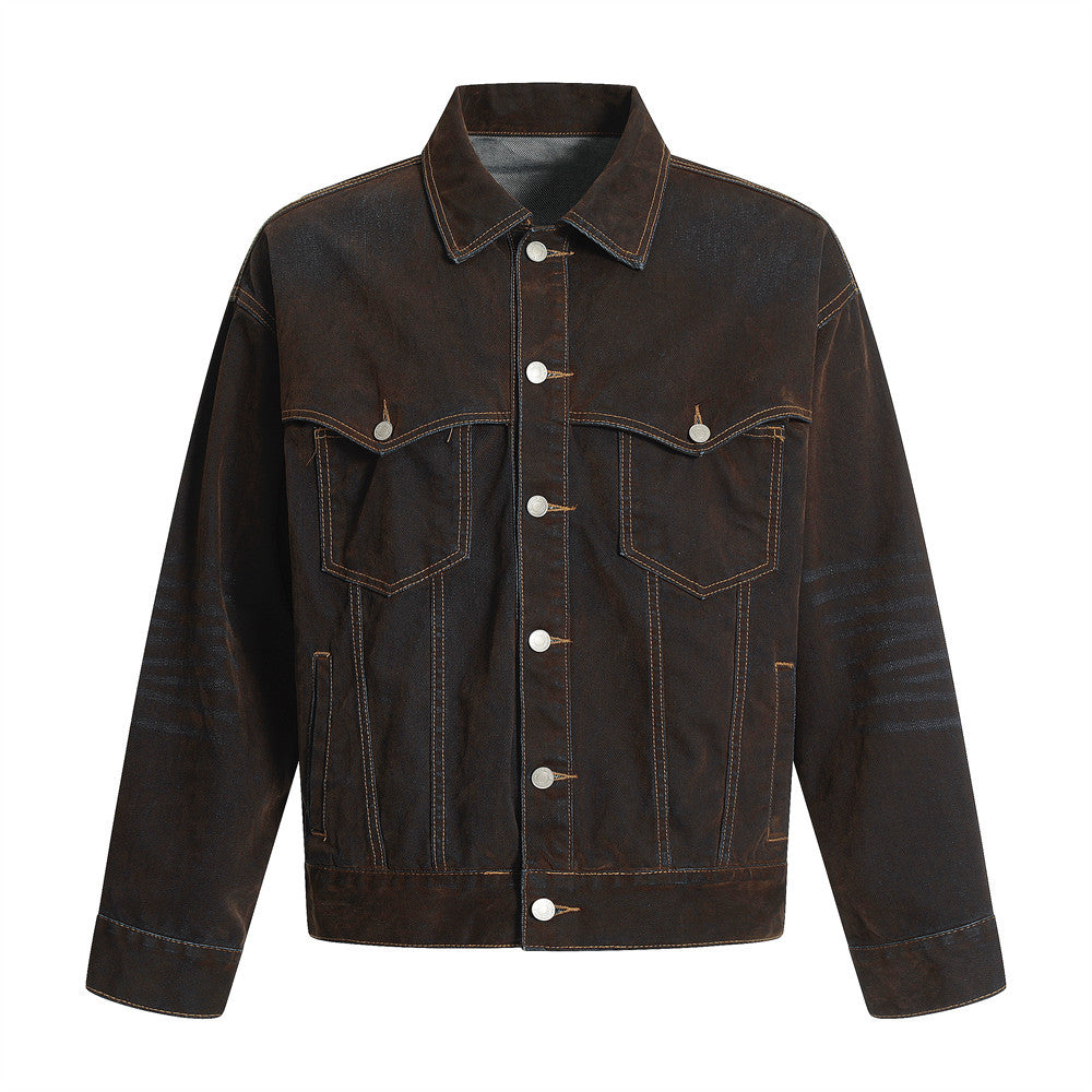 Dyed denim jacket