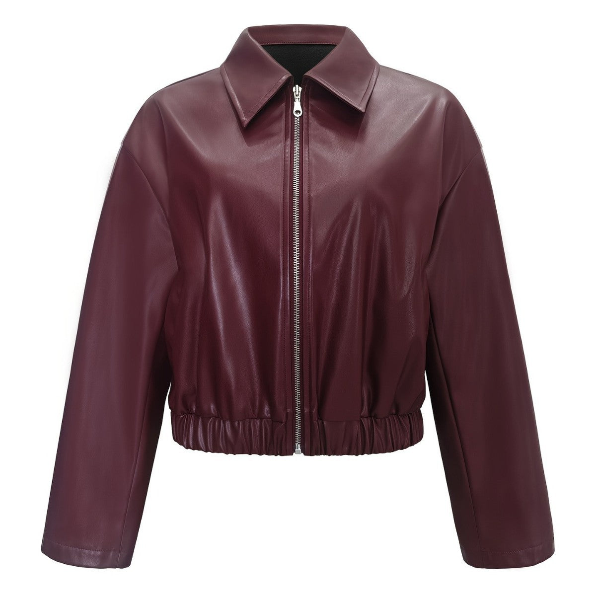 Collar zipper jacket for women