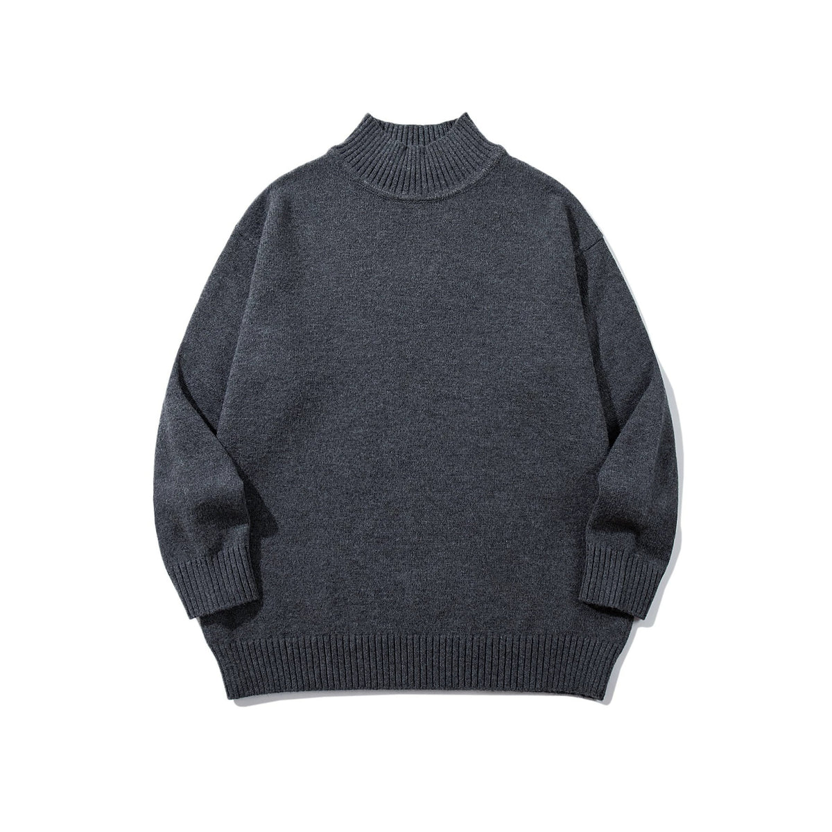 High neck design sweater
