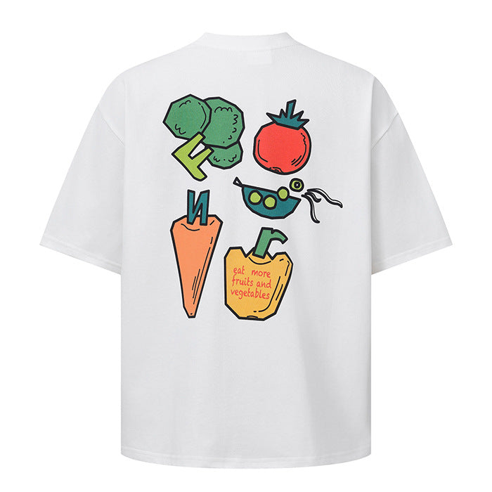 Short Sleeve T-Shirt for Men and Women Loose Fit Unisex Streetwear Top