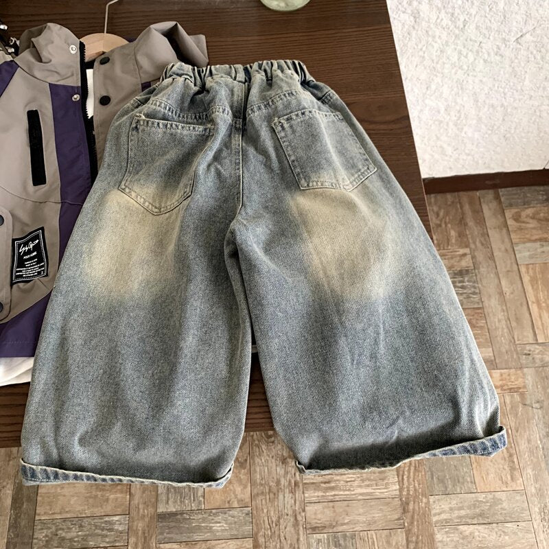 Children's ripped jeans for boys and girls