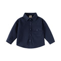 Solid Color Dress Shirt Kids Clothing Outerwear