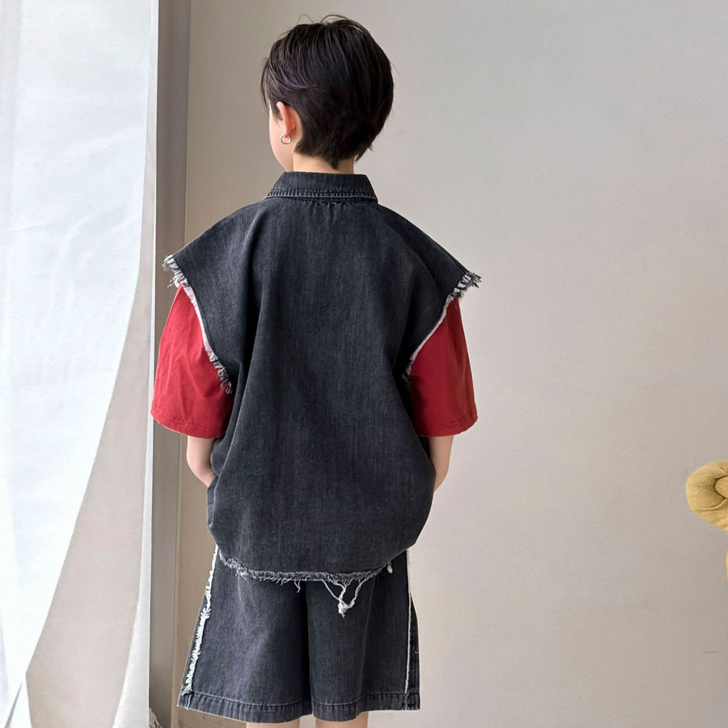 Boys' denim suit