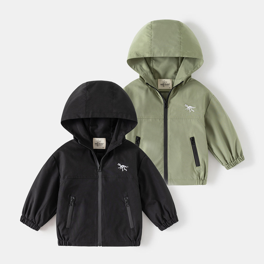 Adventure Jacket for Boys  Lightweight Hooded Windbreaker Outerwear for Kids