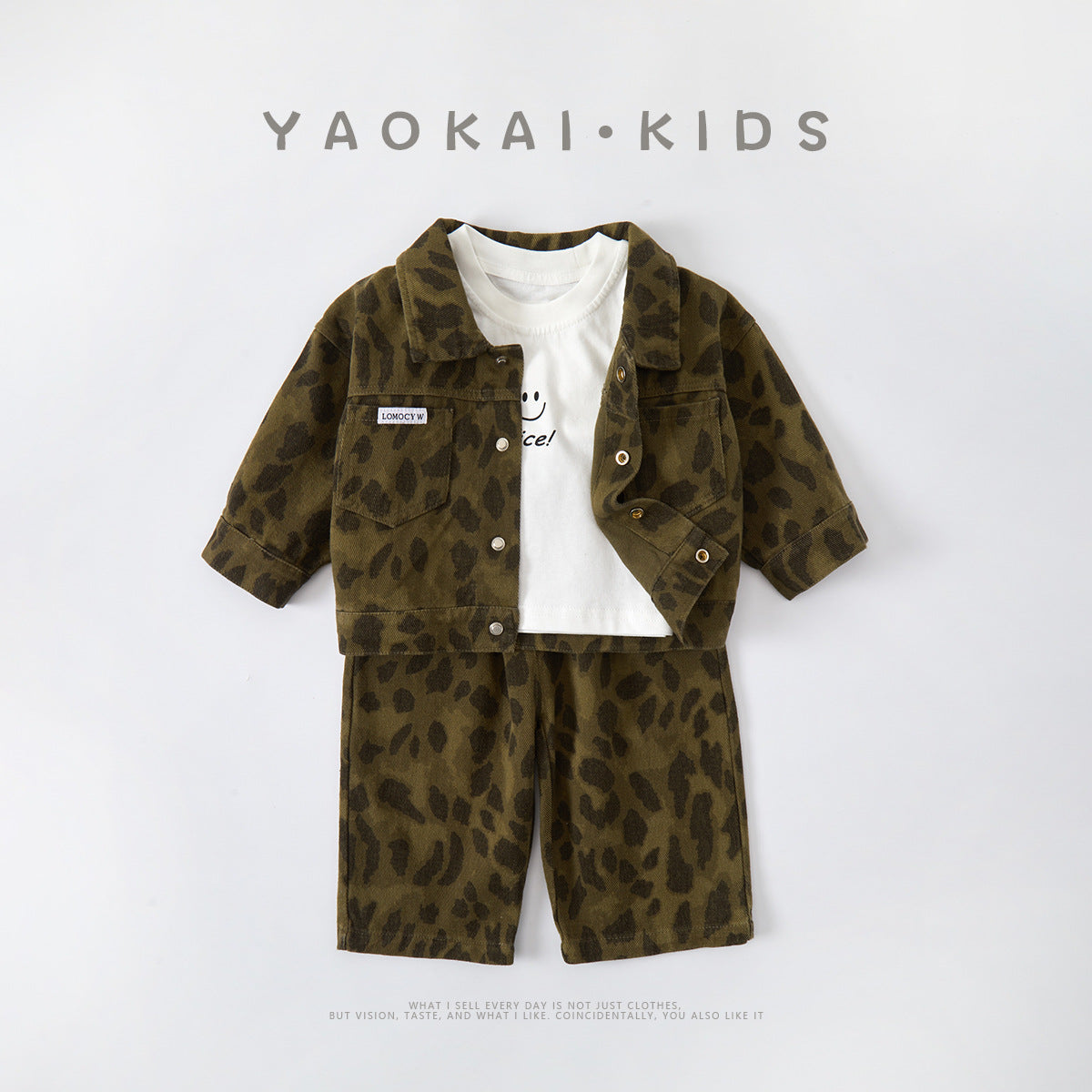 Boys Outfit Set with Jacket and Casual Pants