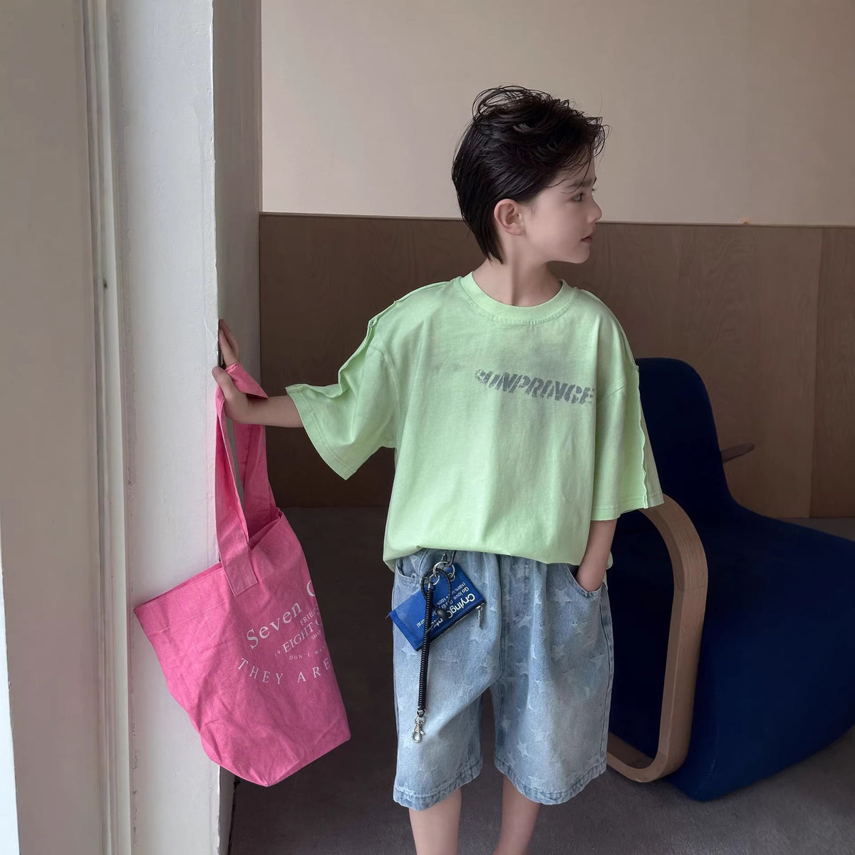Boys' denim shorts