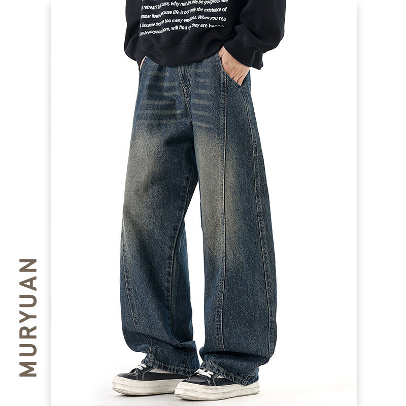 Denim Pants for Men, Vintage Washed