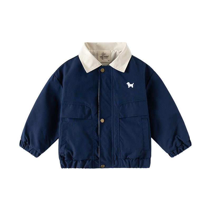 Casual Kids Jacket for Boys Baby Baseball Jacket Outerwear