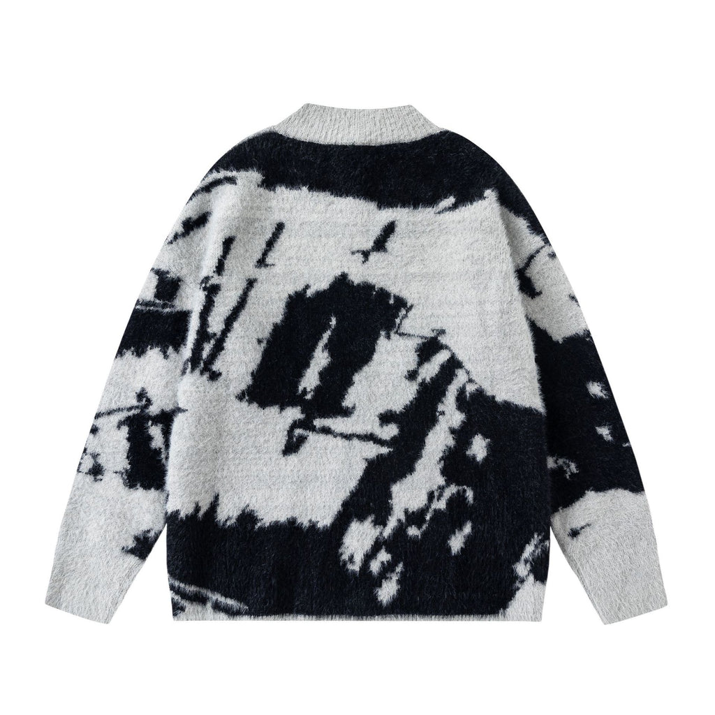 Cardigan sweater jacket knitted sweater