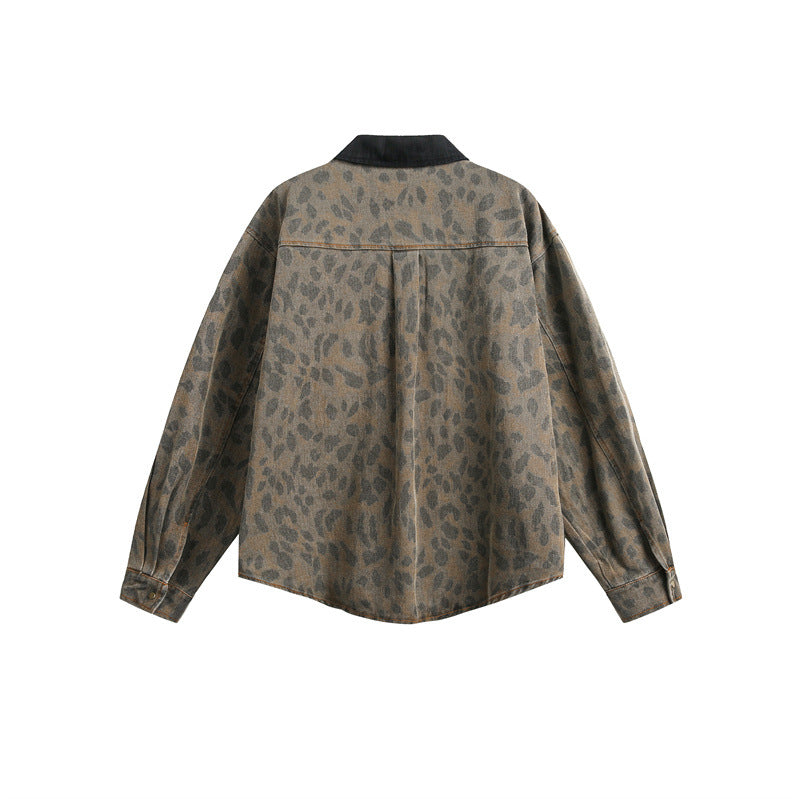 GROVIX Leopard Denim