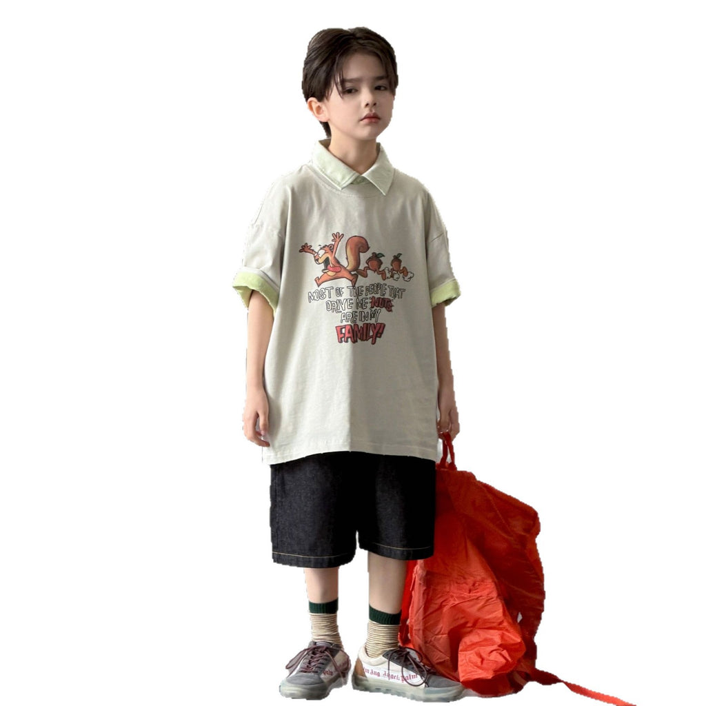Boys' denim shorts