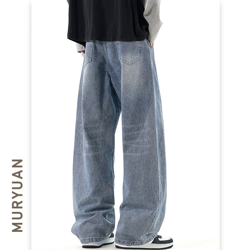 Denim Pants for Men, Vintage Washed