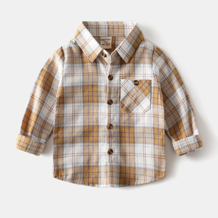 Boys' checkered shirt