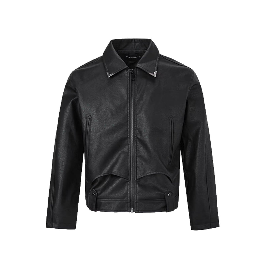 GROVIX Cracked Leather Jacket