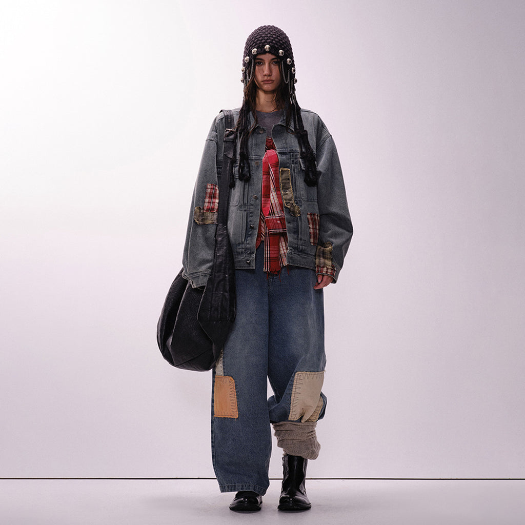 Washed denim jacket jacket