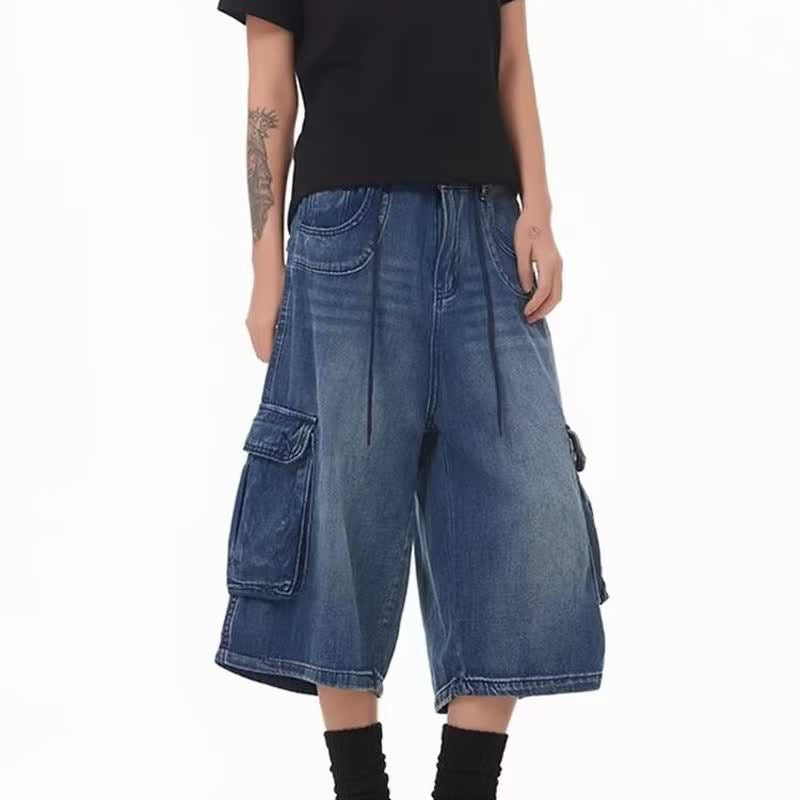 Denim Capri Pants for Men and Women
