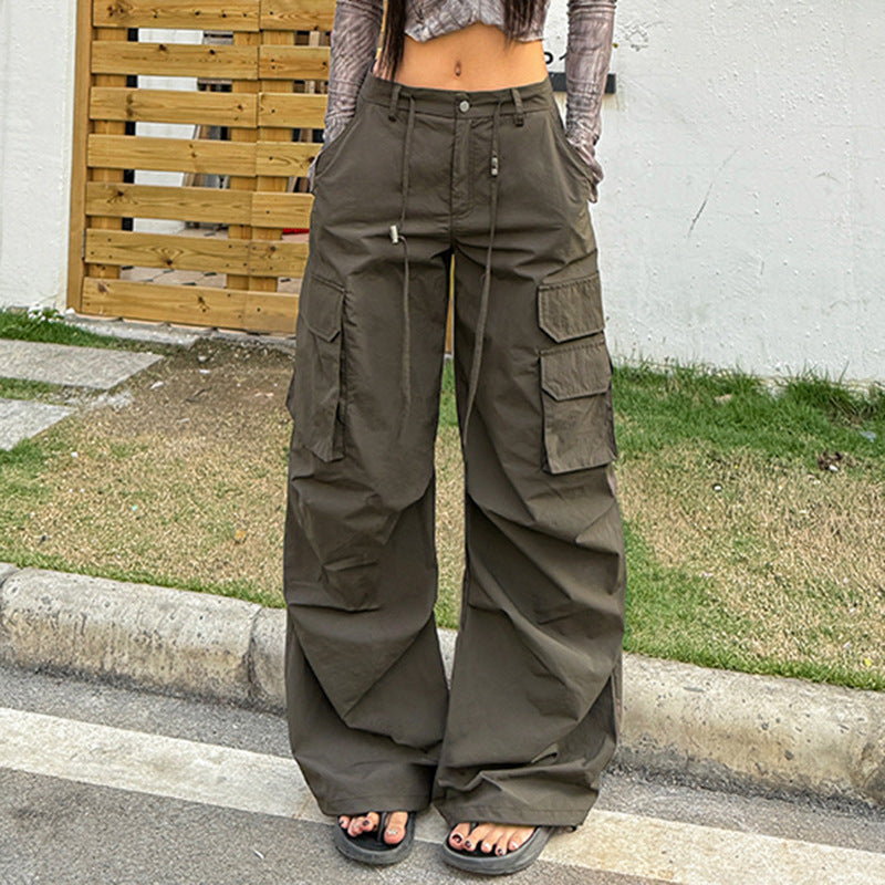 Wide leg workwear pants for women loose casual pants