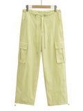 Pocket drawstring work pants for women