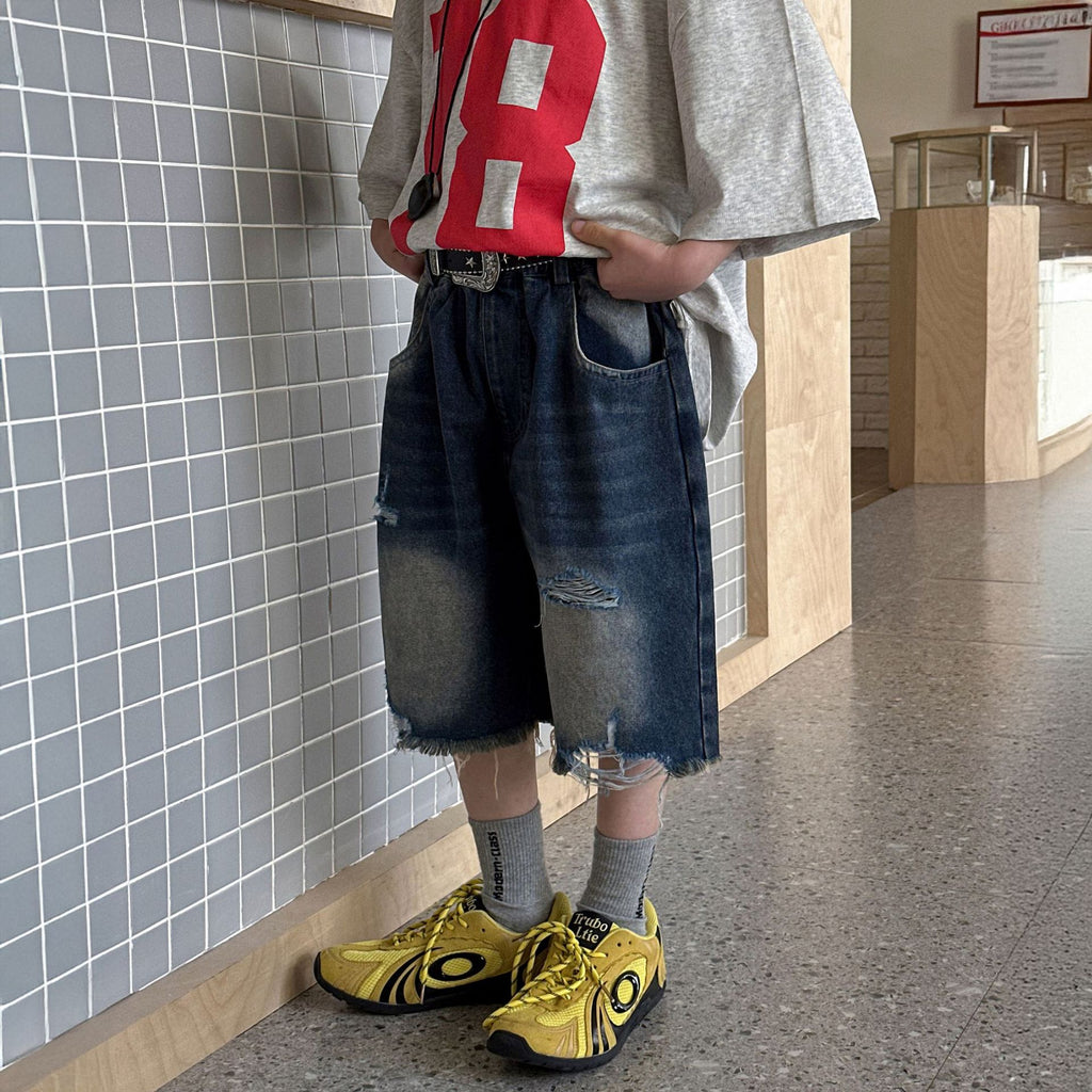 Boys' denim shorts