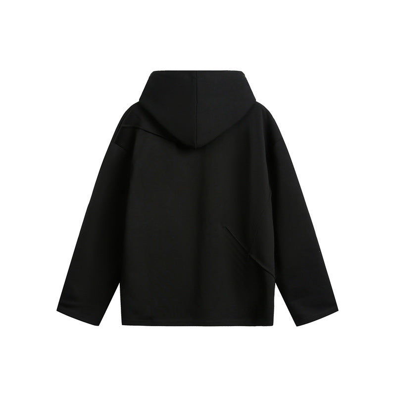 Solid Color Hooded Sweatshirt Unisex Oversize Hoodie