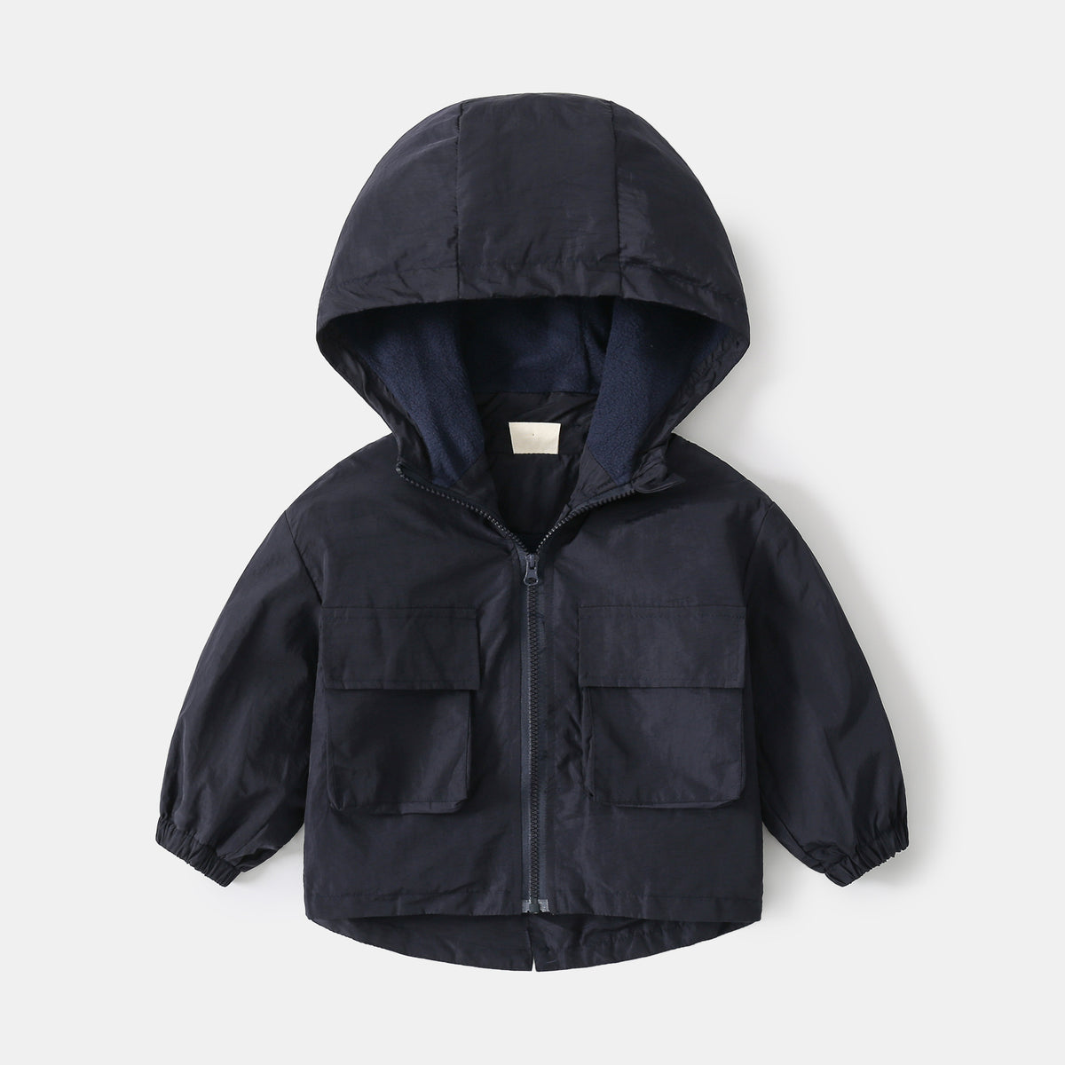 Casual Hooded Long Sleeve Jacket for Boys,Fleece Lined Outerwear for Kids