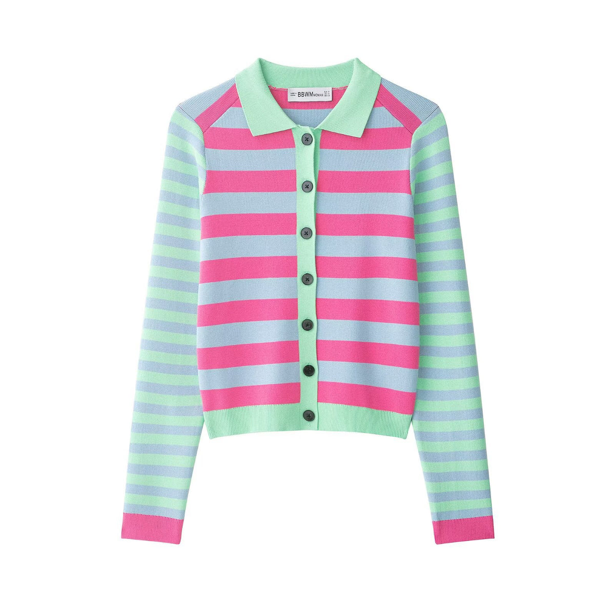Striped Street Knitted Jacket for Women