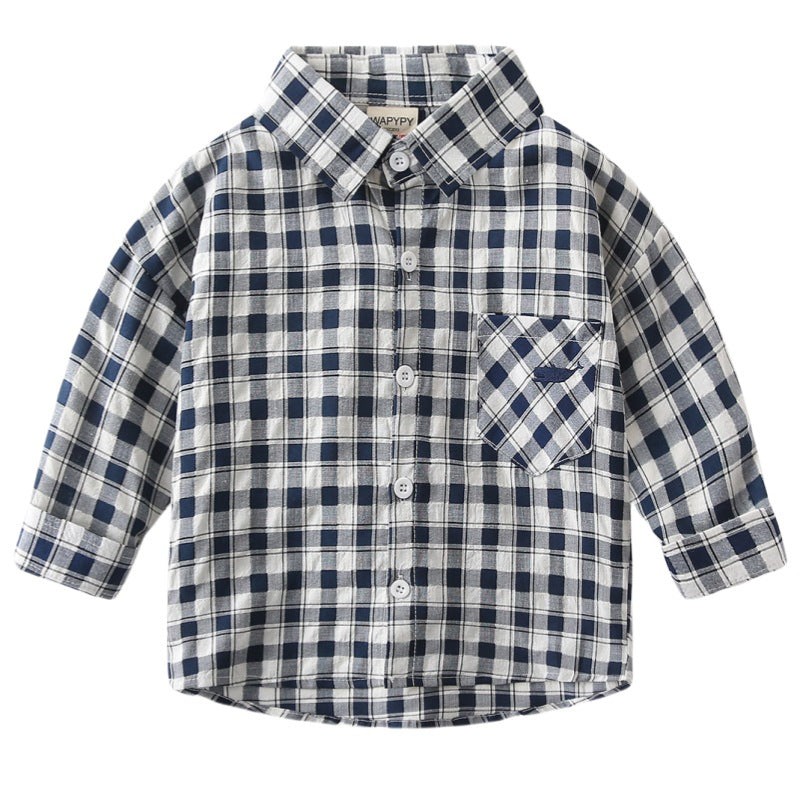 Boys' checkered shirt