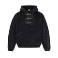 Hooded denim sweatshirt