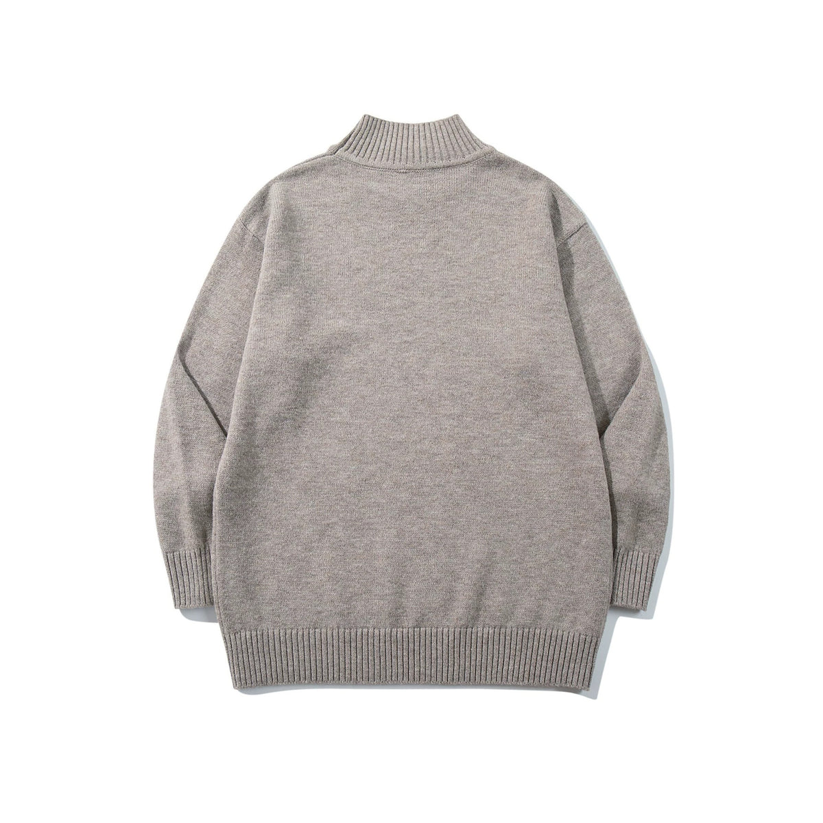 High neck design sweater