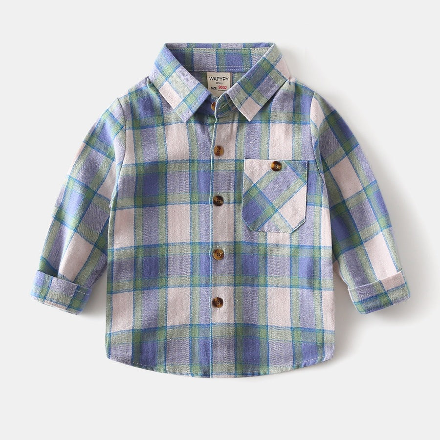 Boys' checkered shirt