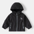 Casual  Windbreaker Jacket for Boys, Long Sleeve, Zipper Closure, Outerwear for Kids
