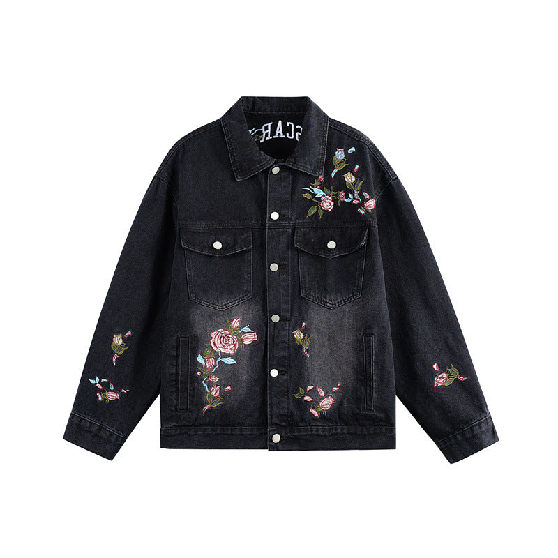 Denim Jacket for Men and Women Loose Fit Vintage Style