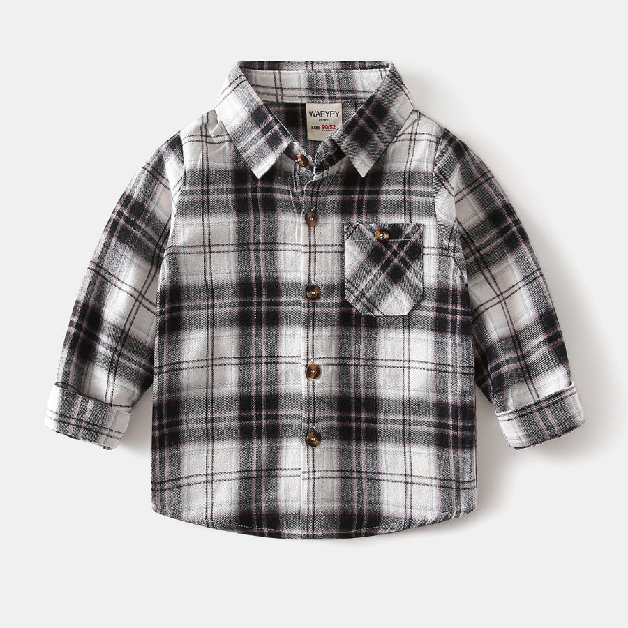 Boys' checkered shirt