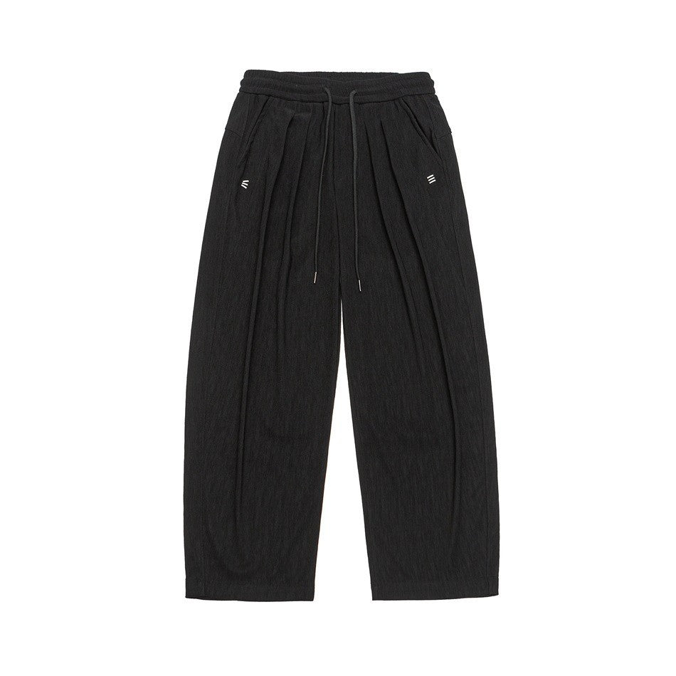 Printed Streetwear Loose Wide Leg Casual Trousers Men Student Sports Sweatpants