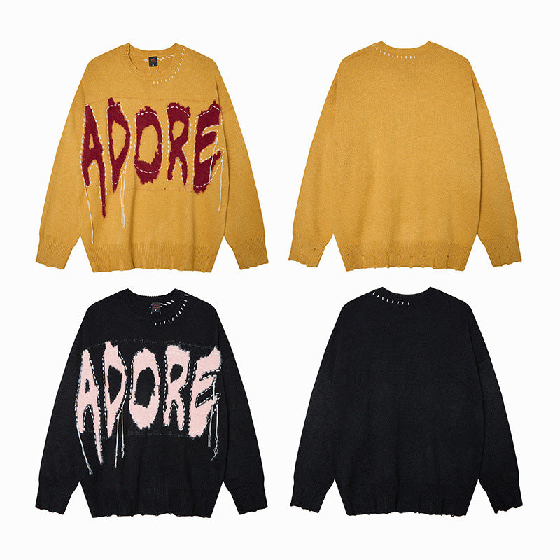 Tassel sweater men's and women's knitted sweater