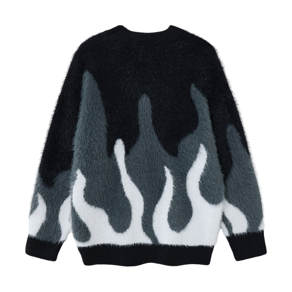 Full flame jacquard sweater