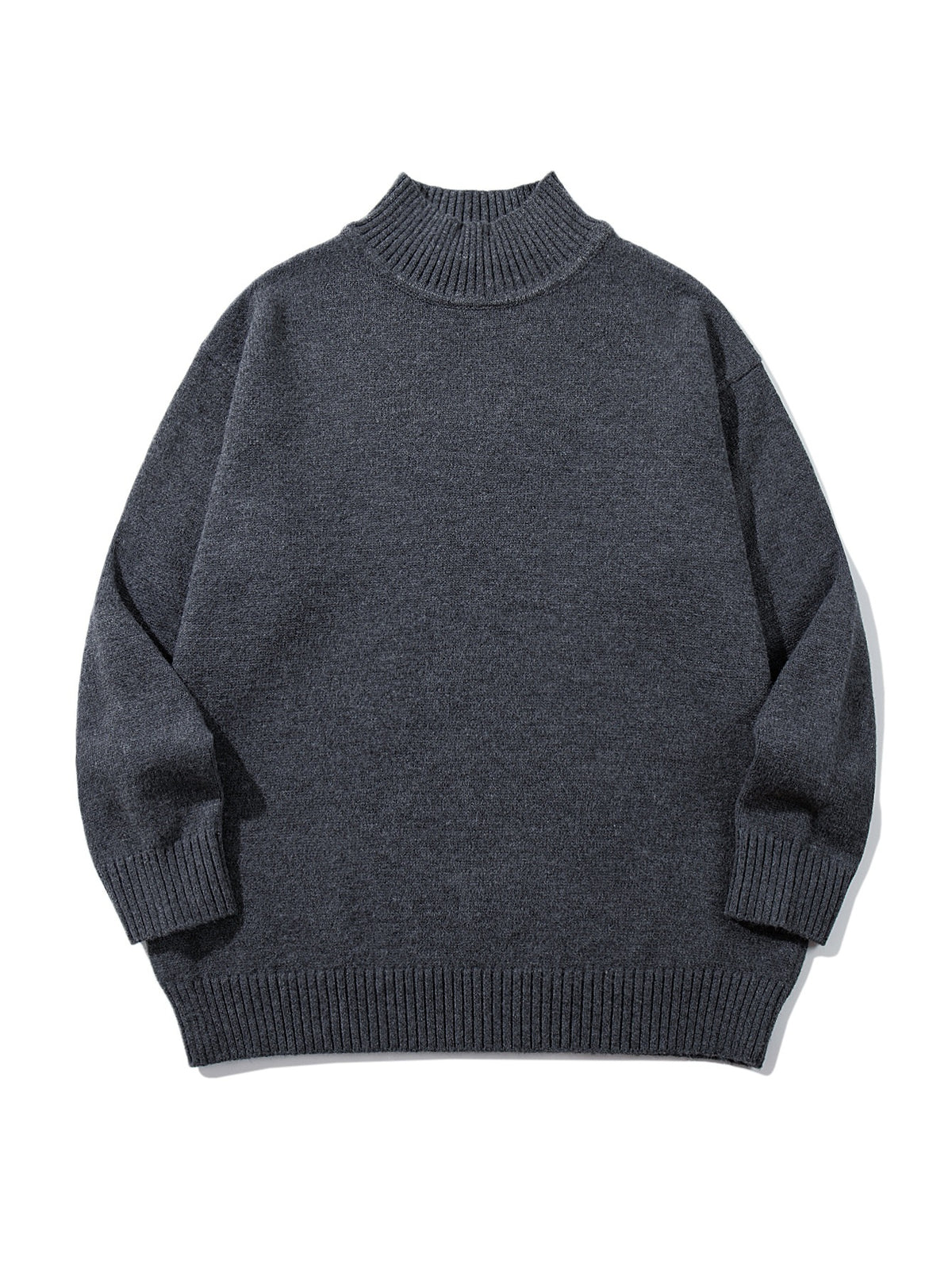 High neck design sweater