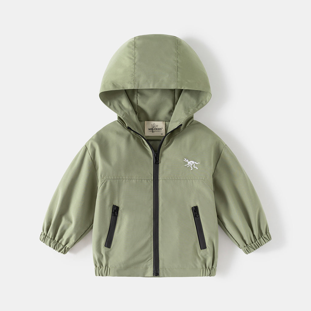 Adventure Jacket for Boys  Lightweight Hooded Windbreaker Outerwear for Kids