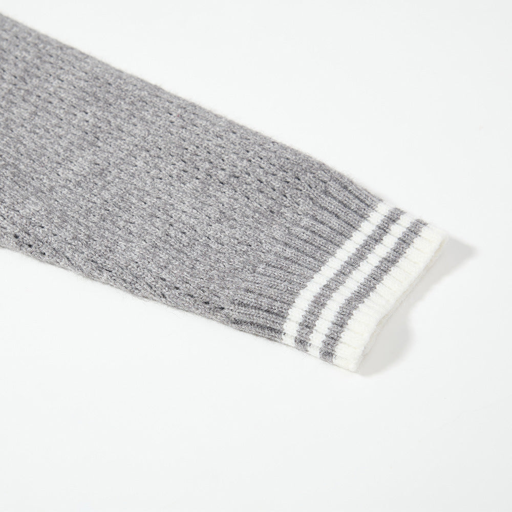 Neck Short Knit Sweater  Versatile Pullover Sweater