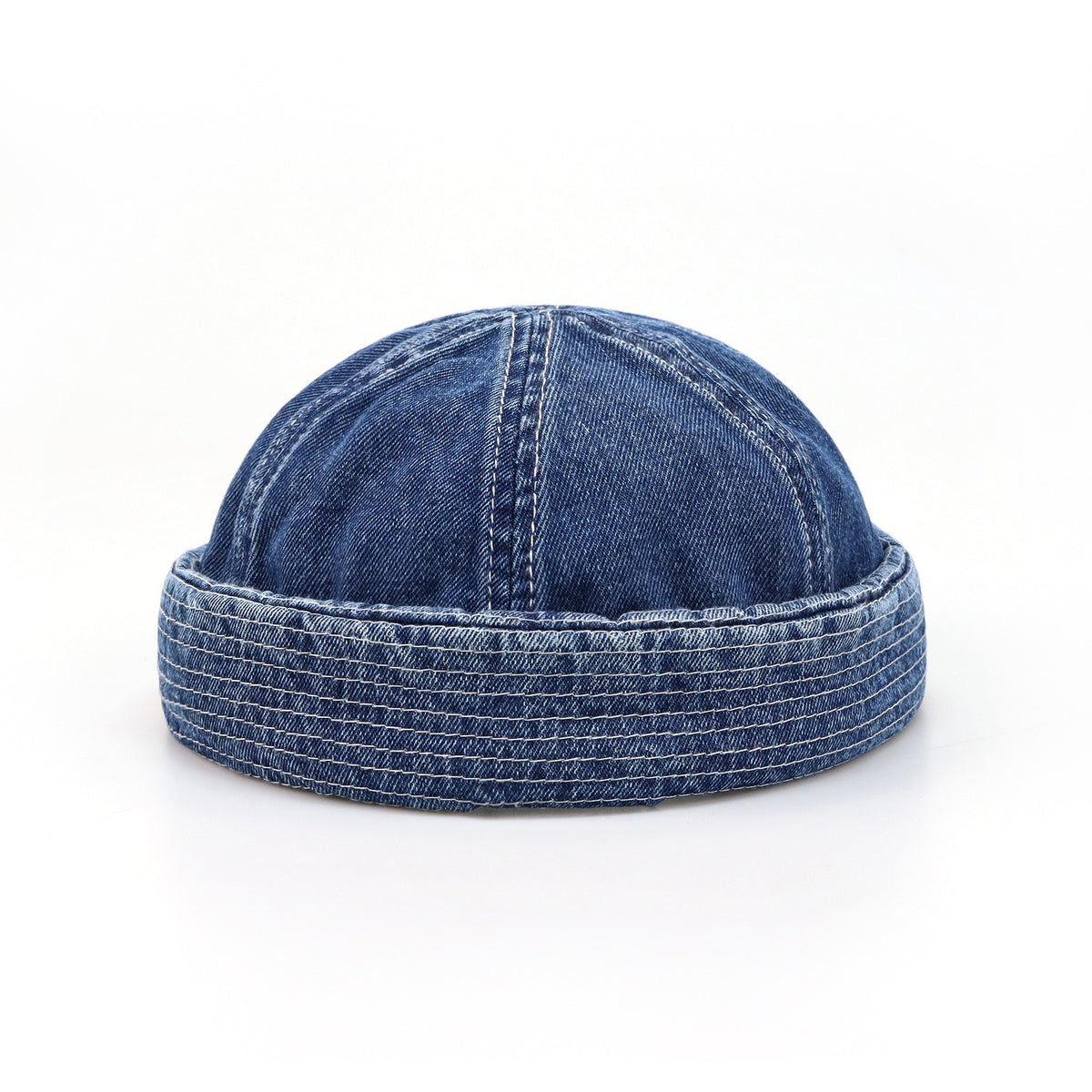 Washed denim melon skin hat trendy brand men and women versatile retro street hip-hop sailor hat