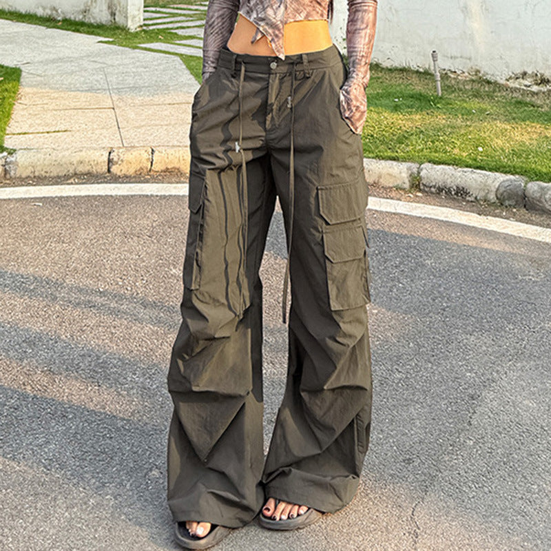 Wide leg workwear pants for women loose casual pants