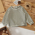 Casual Stripe Shirt for Boys  Kids' Single Layer Jacket, Children's Clothing