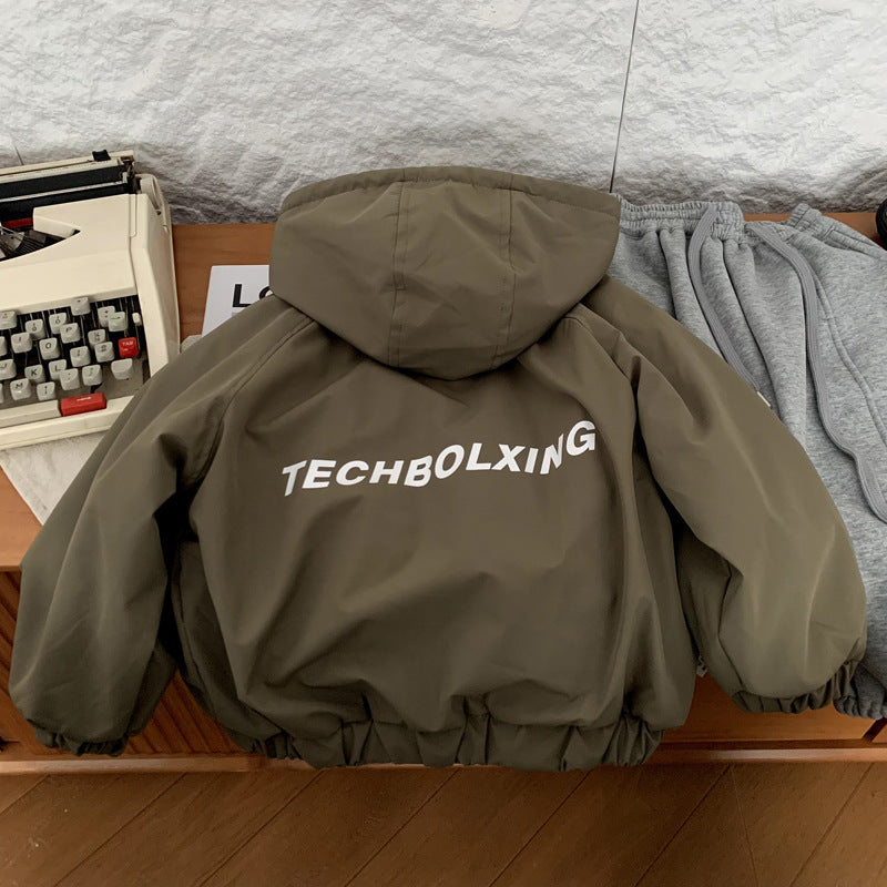 Boys' fleece and thick fleece jacket