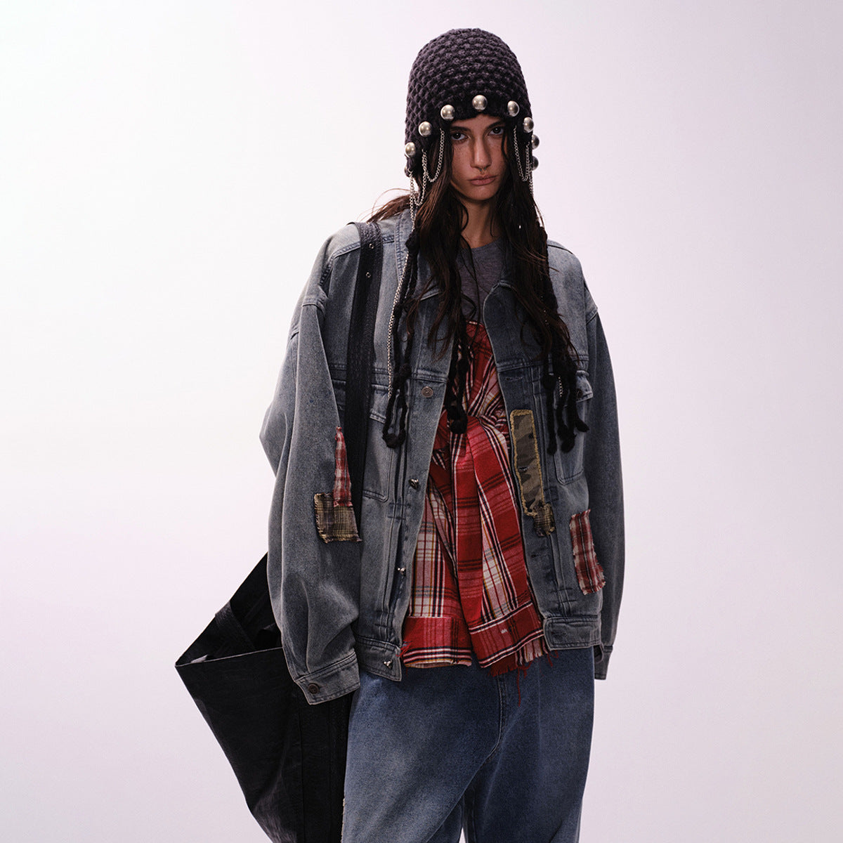 Washed denim jacket jacket