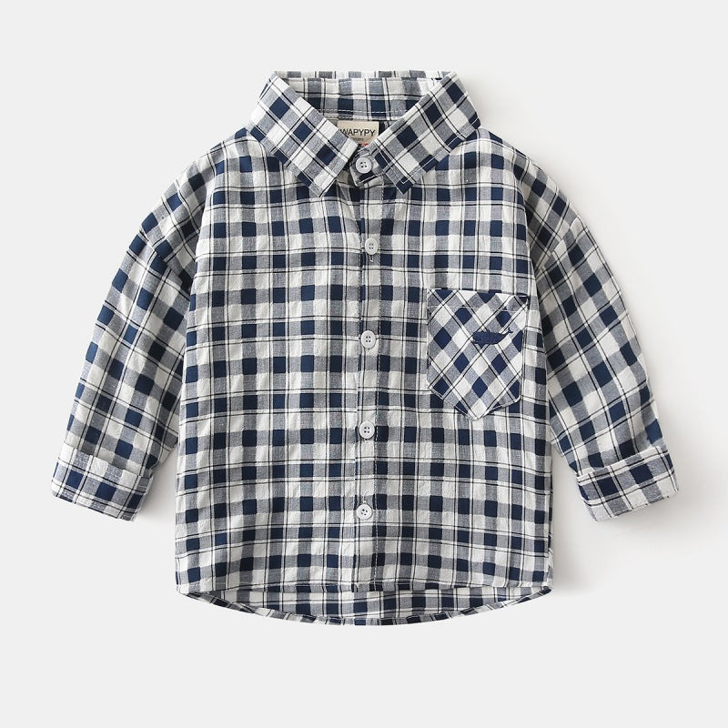 Boys' checkered shirt