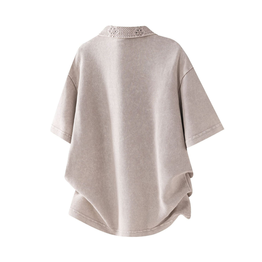Collar short sleeved men